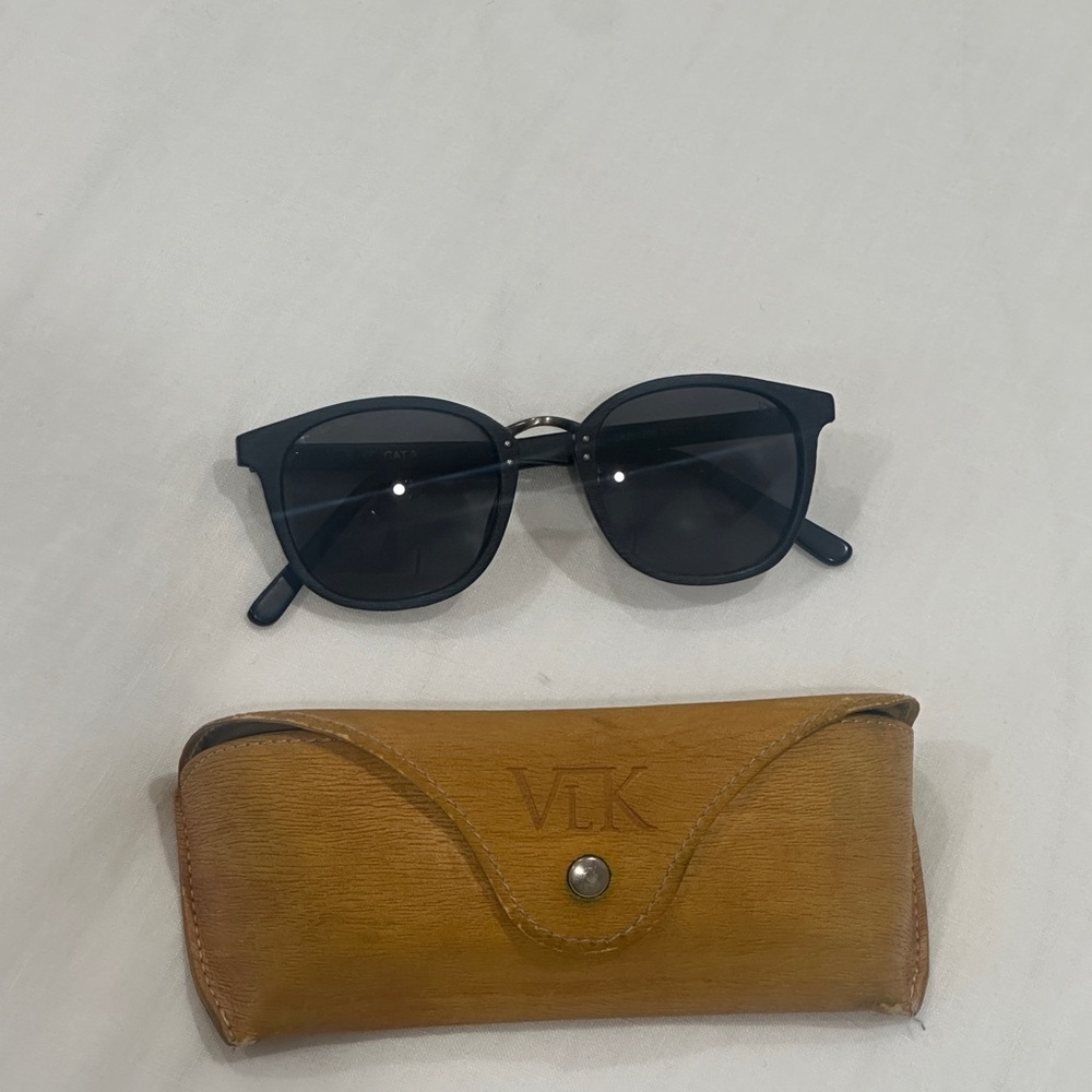 VLK Black Wooden Frame Italian Sunglasses